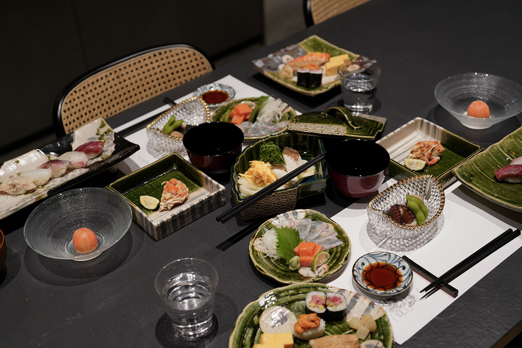 綺麗に盛り付けられたプライベートシェフのお料理