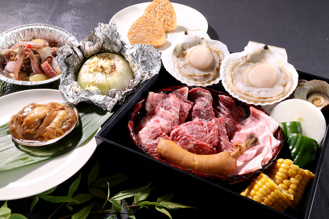 グランピング気分！静かな山間でBBQ