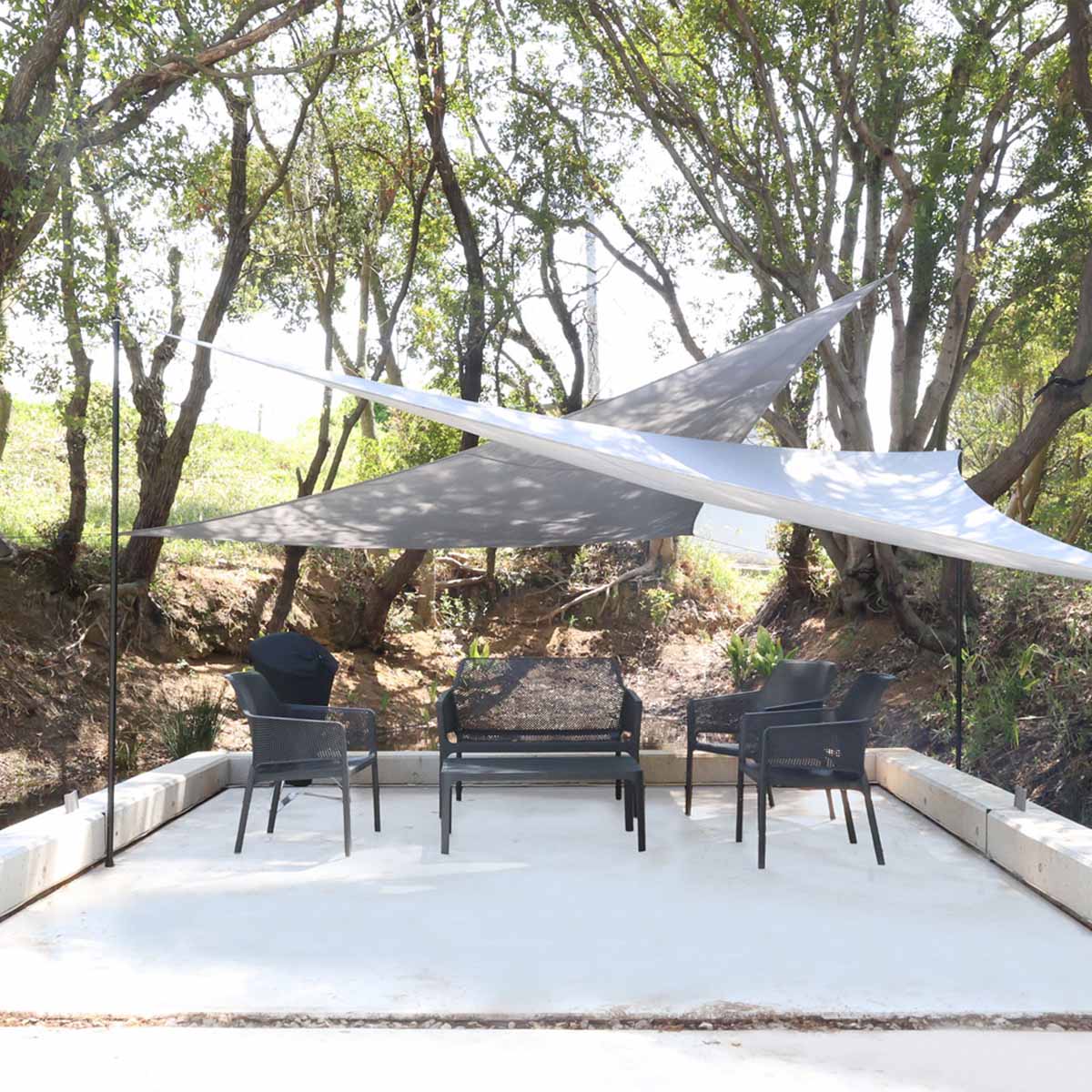 ゆったりとしたテラス