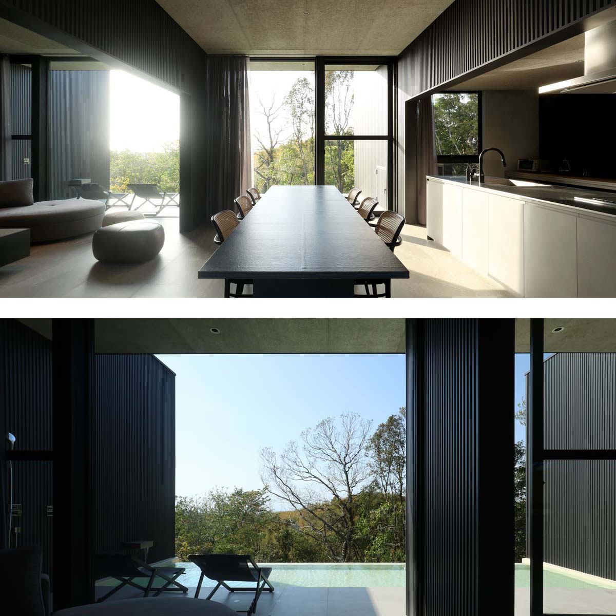 日の差し込む屋内